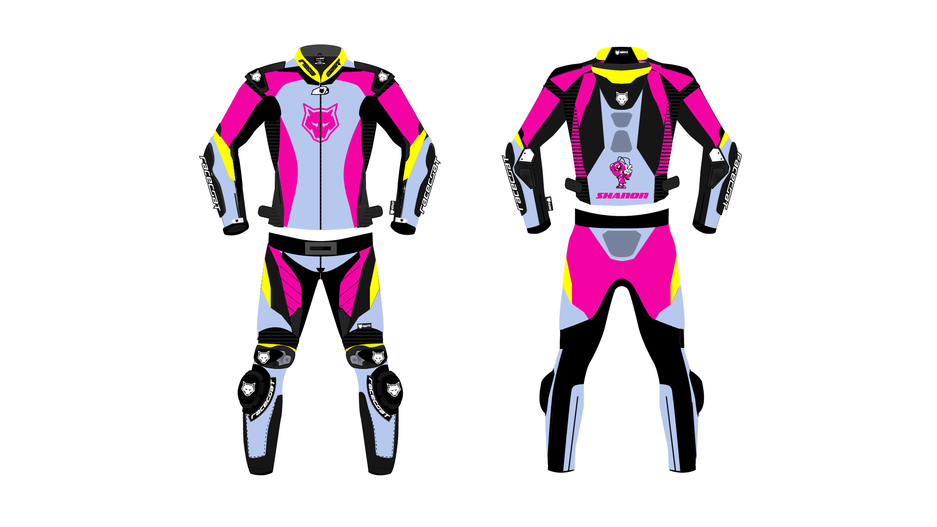 Racecoat--shanon-hellblau-pink-gelb